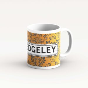 Brown Damask Pattern Mug