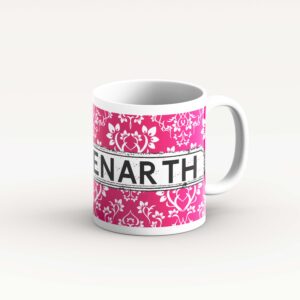 Pink Damask Pattern Mug