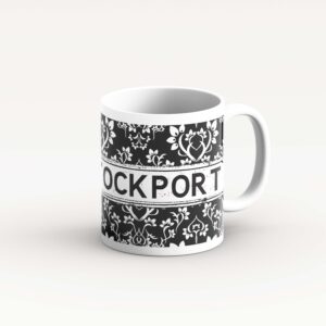 Black and White Damask Pattern Mug