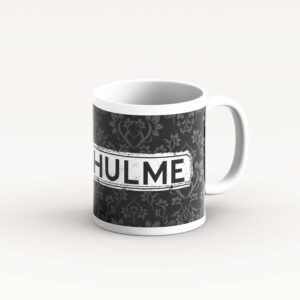Blak Damask Pattern Mug