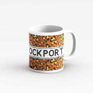 brown leopard print Mug