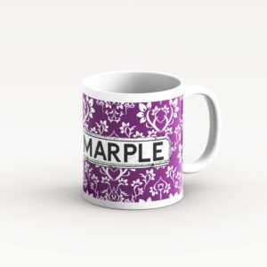 Purple Damask Pattern Mug