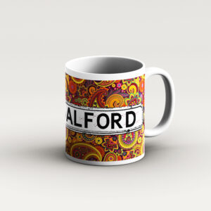 Yellow Multicoloured Paisley Pattern Mug