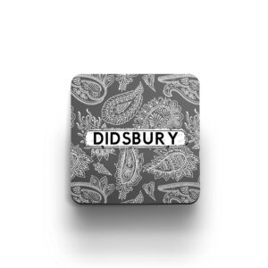 Grey paisley coaster