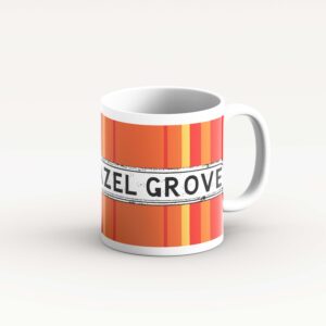 light orange stripe design mug