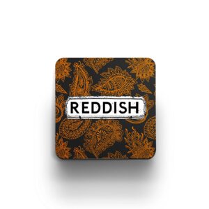 Orange paisley coaster