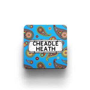 Blue paisley coaster