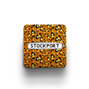brown Leopard print coaster