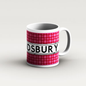 Light pink flower design mug