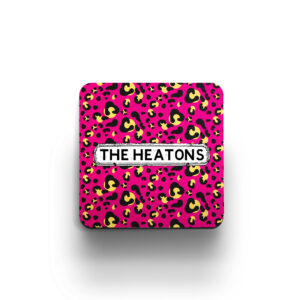 pink Leopard print coaster